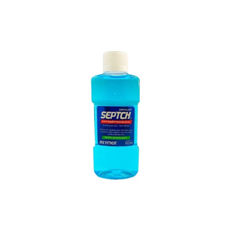 O Antisséptico Bucal Septch Menta - Reymer combate as