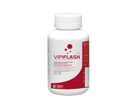 Resina Acrílica Autopolimerizável Vipi Flash Pó Rosa 1kg - Vipi