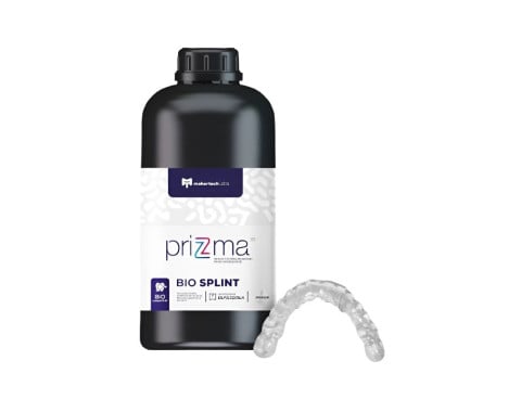 Resina Impressora 3D Prizma Bio Splint LCD/DLP Transparente - Makertech