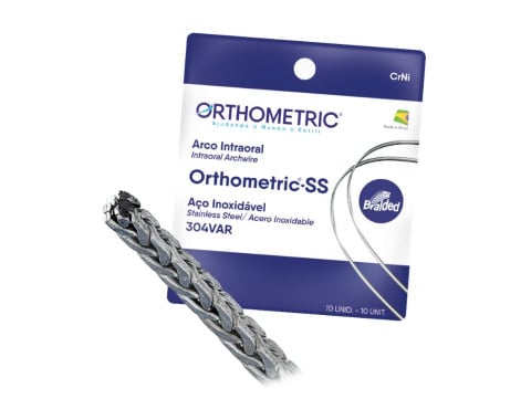 Arco Aço SS CrNi Braided Retangular - Orthometric