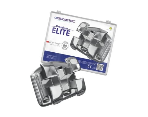 Kit Bráquete Aço Premium Elite Roth 022 1 caso - Orthometric