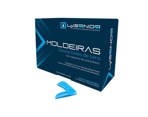 Moldeira Cera Aplicação Flúor Azul 50 - Lysanda