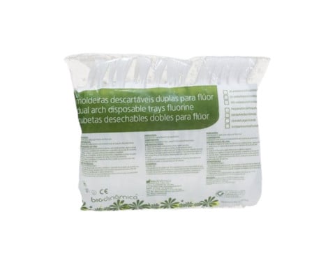 Moldeira Dupla Descartável de Flúor - Biodinâmica