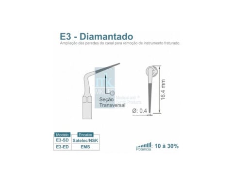 Ponta Ultrassom E3-SD - MK Life