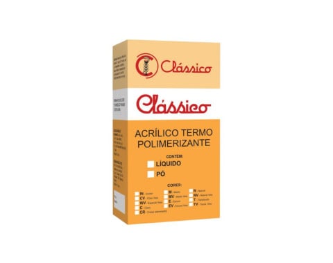 Resina Acrílica Termopolimerizável Pó - Clássico